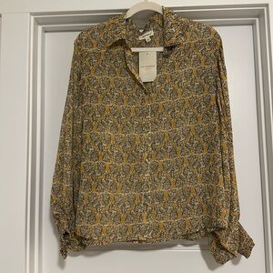Nwt button down top - LARGE